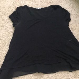 Black layered blouse